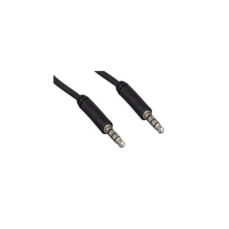 Cable Wholesale 3.5mm Stereo Male / 3.5mm Stereo Male, TRRS Mic Cable, 3 ft 10A1-40103